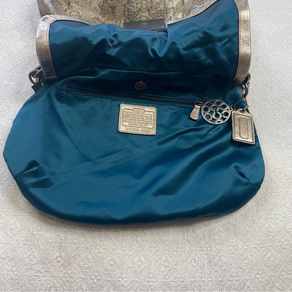 Coach Kristin Python Embossed Shoulder Bag - Picture 9 of 14